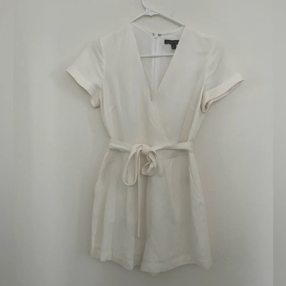 Banana Republic Linen Romper White Size 2
